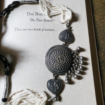 Oliya Choker in pure silver with handcrafted detailing