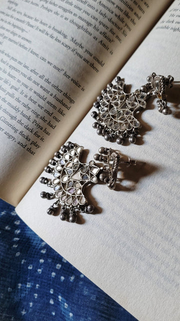 Pakeeza Chandbaali | Made-to-Order in pure silver with handcrafted detailing