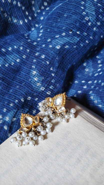 Elspeth Earrings in pure silver with handcrafted detailing