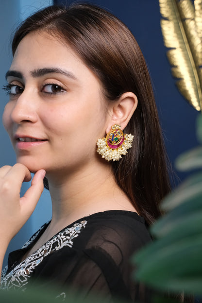 Aarna Chandbaali in pure silver with handcrafted detailing