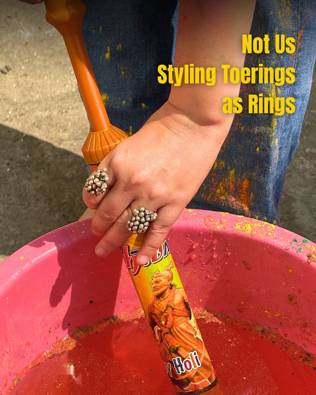 Toe rings styled as rings - Sadabahaar Jewelry