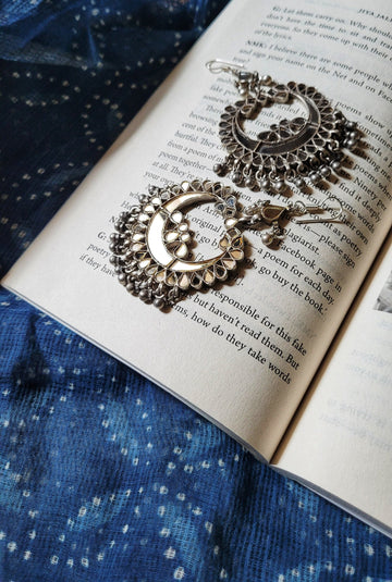 Gangotri Chandbaali | Made-to-Order in pure silver with handcrafted detailing