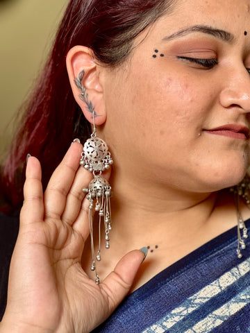 Jhoomar Vintage Jhumka | Made-to-Order in pure silver with vintage detailing
