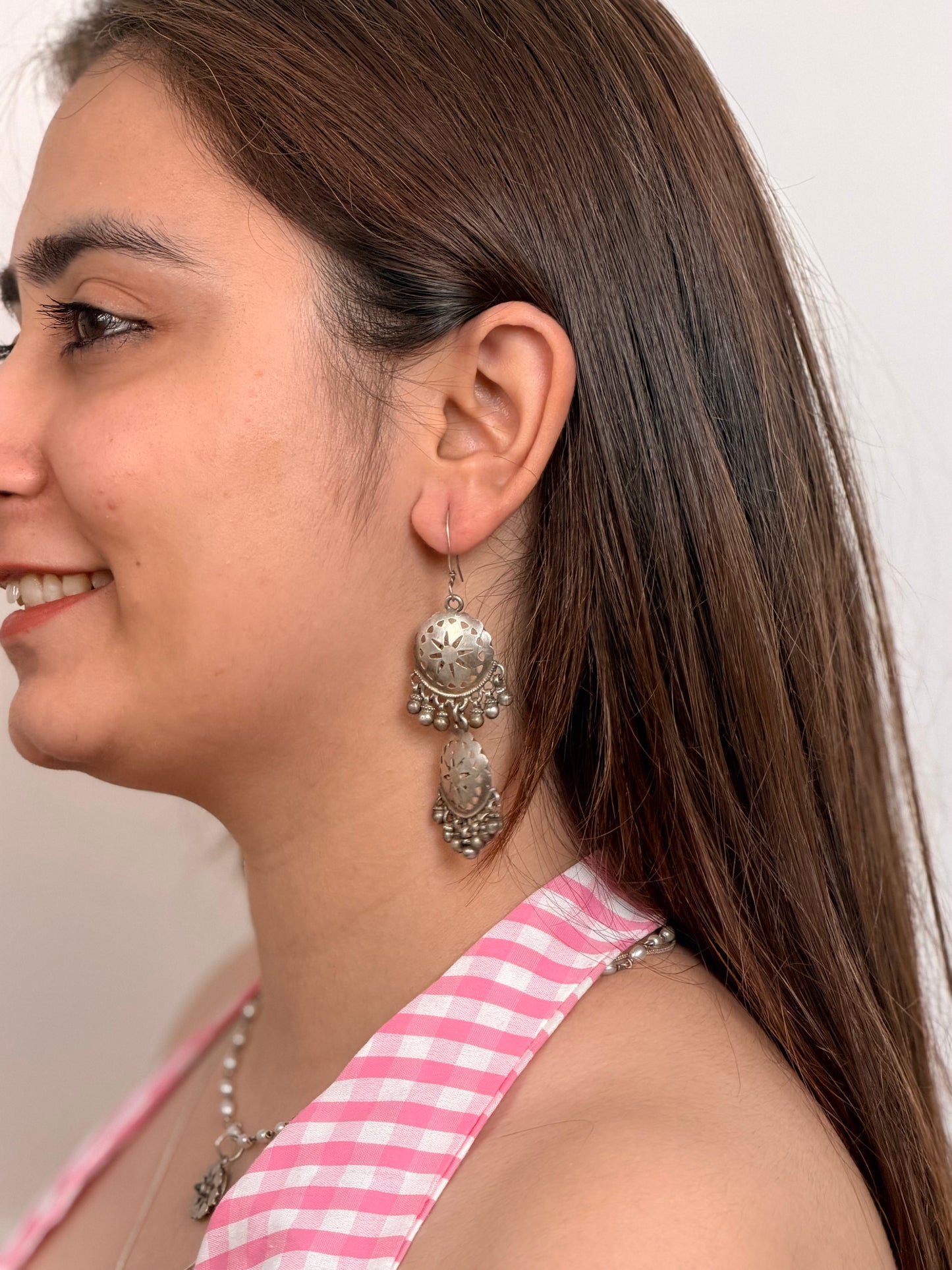 Iti Vintage Earrings - side view