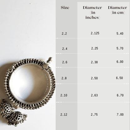 Side view of Kusum Bangles in pure silver with handcrafted detailing
