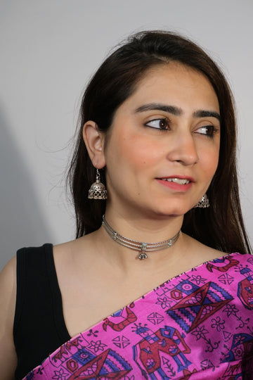 Kosha Vintage Choker in pure silver with vintage detailing