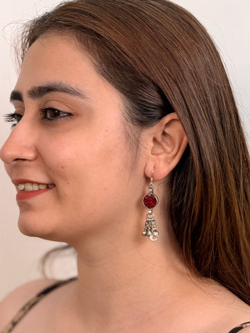 Prafulla Vintage Earrings worn