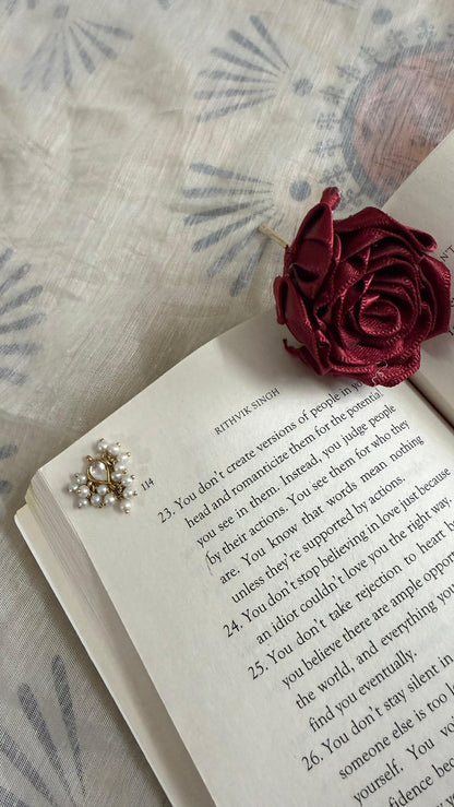 Gold plated silver pendant with pearls Sadabahaar Jewelry 