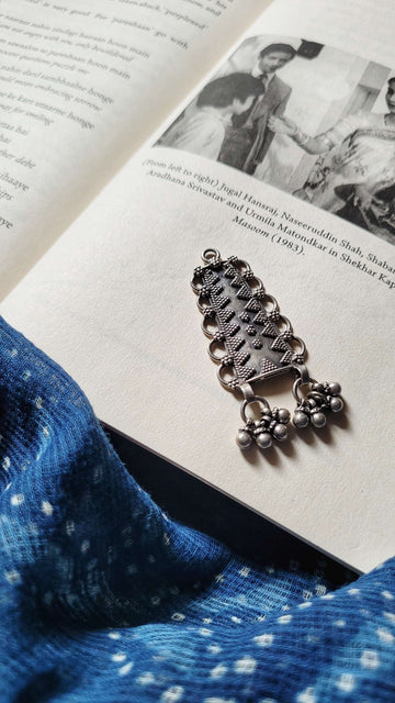 Shikhar Pendant in pure silver with handcrafted detailing