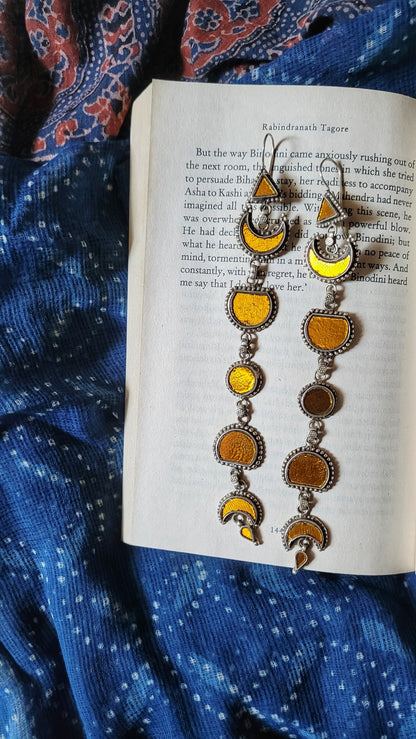 Zindagi Earrings in pure silver with handcrafted detailing