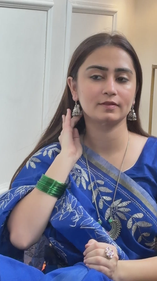 Assorted silver kundan jewelry